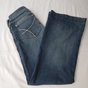 Ariat Denim Women’s Trouser Jeans Size 26S Low-Rise Stretch Bootcut Acid Wash